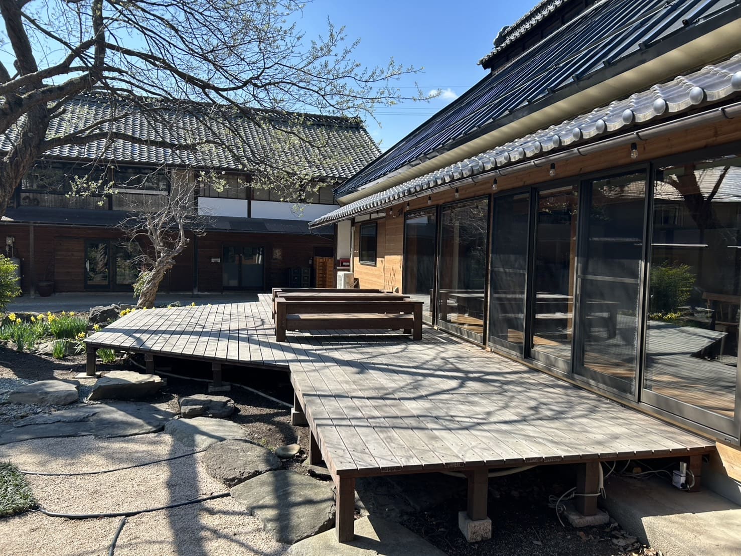 ホシナサトマチの古民家宿の外観